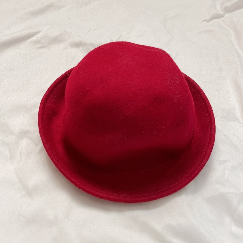 100% Wool Red Hat